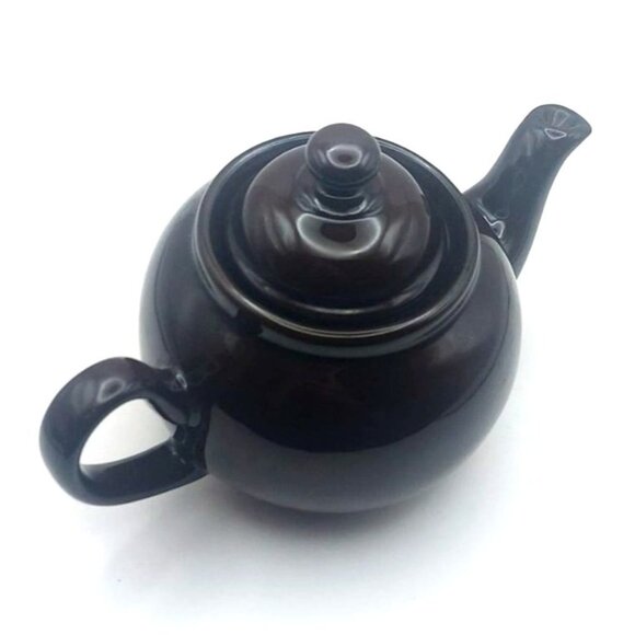 Vintage Ceracraft Brown Betty Redware Teapot One-Cup Ridgway Pottery England - Picture 6 of 9